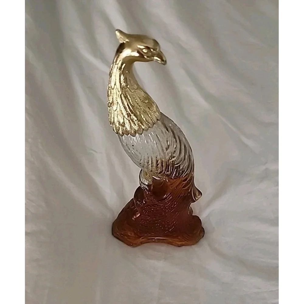 AVON‎ Mid Century Bird Of Paradise/ Peacock 5oz Bottle Decanter 60s 70s Vintage